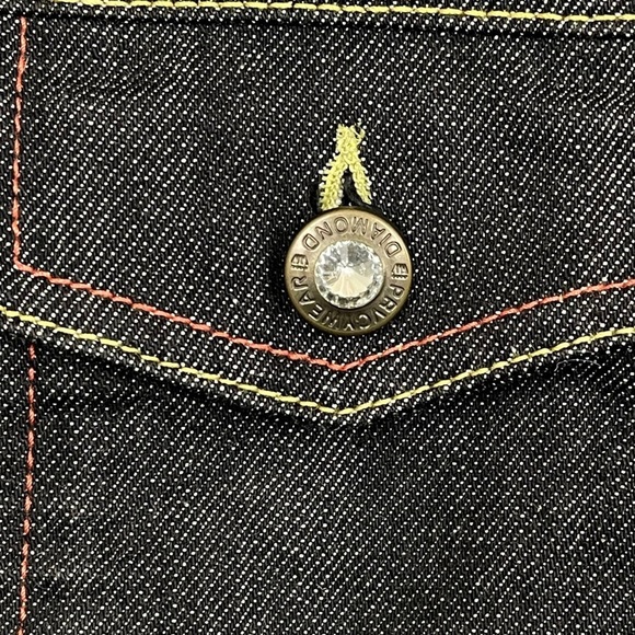 Privacy Wear Breast Cancer Awareness Ribbon Denim Jacket Womens Sz Med Sequins - Picture 10 of 12